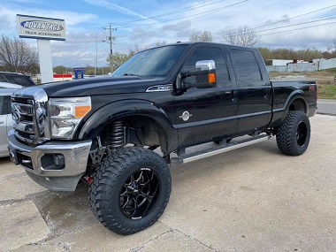 F350 truck with 8 inch Mcgaughys lift kit